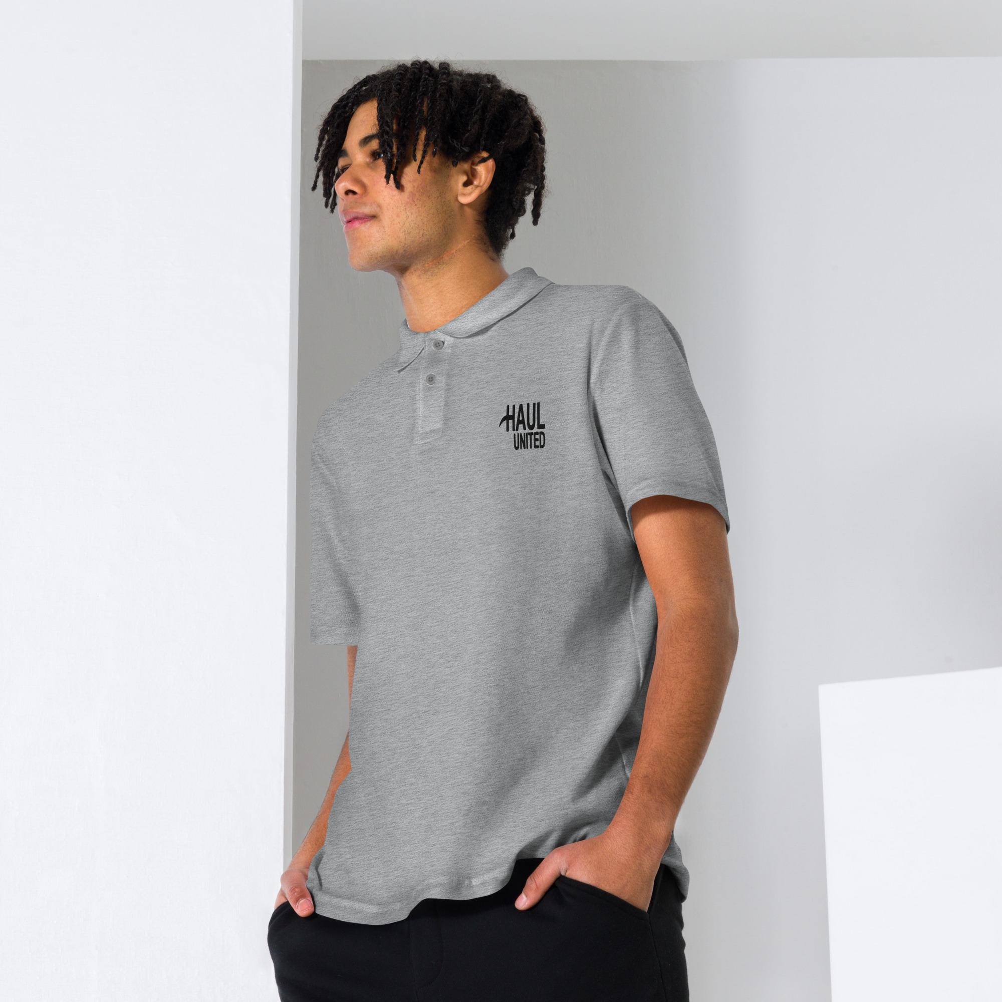 Unisex pique polo shirt - Image 4